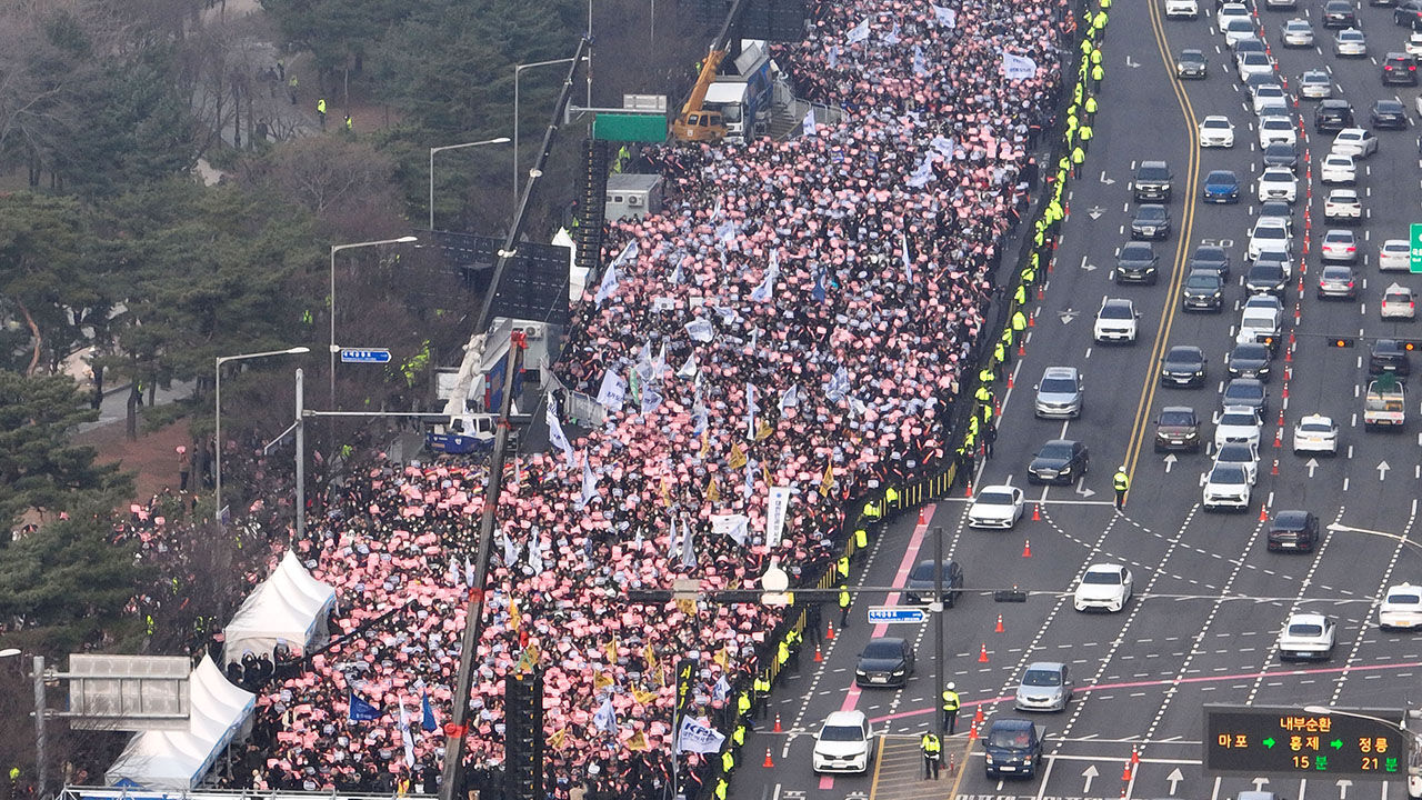 3일 열린 대한의사협회 주최 전국의사총궐기 대회 (사진=연합뉴스)