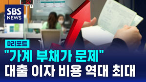[D리포트] "가계 부채가 문제"&hellip;대출 이자 비용 '역대 최대'