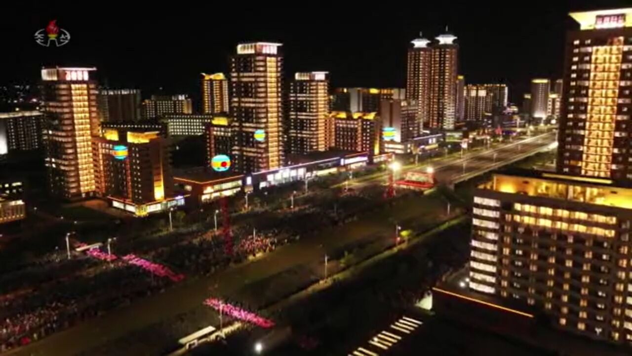2023년 4월 16일에 열린 화성지구 1단계 1만 세대 살림집 야간 준공식