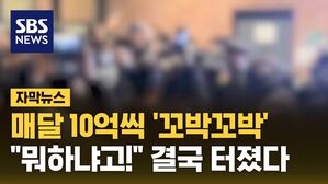 [자막뉴스] 매달 10억씩 '꼬박꼬박'&hellip;"뭐하냐고!" 결국 터졌다