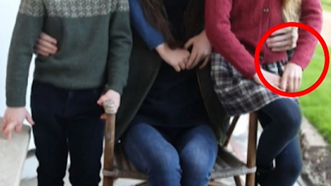 소셜 미디어에 올라온 케이트 왕세자빈의 사진, 사진 조작 논란