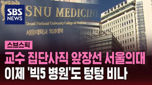 교수 집단사직 앞장선 서울의대 이제 '빅5 병원'도 텅텅 비나