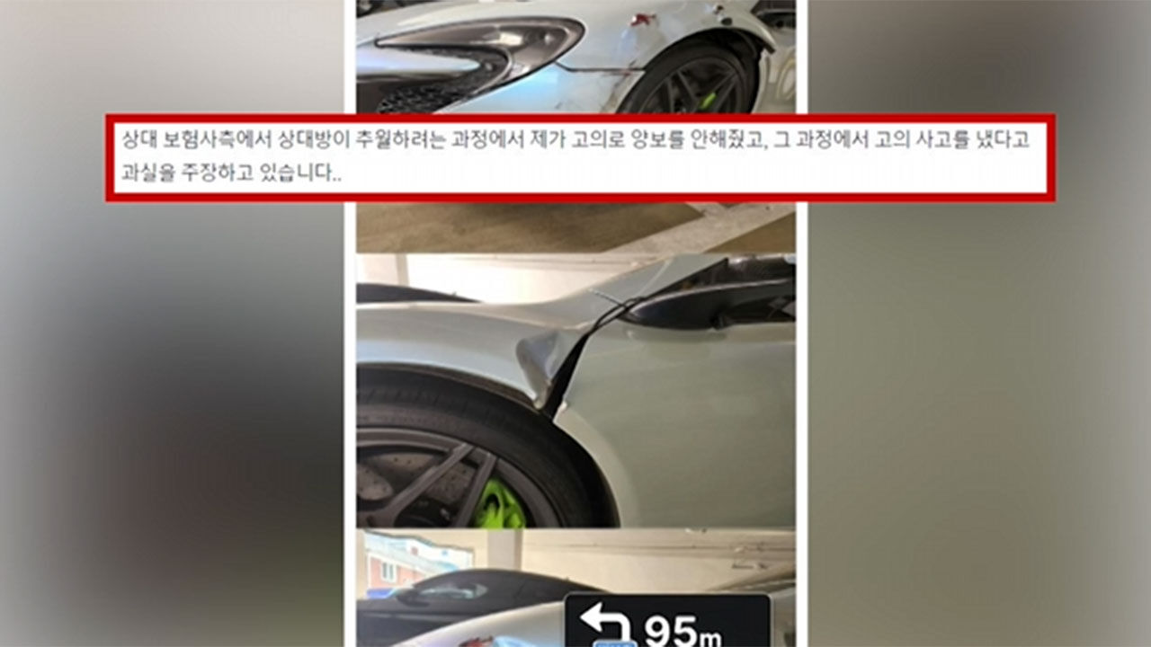 중앙선 추월해 스포츠카와 충돌, 보험사기 의혹
