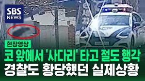 [영상] '경찰' 코 앞에 있는데 '절도'한 뒤 사다리 타고 담 넘은 간 큰 도둑의 최후
