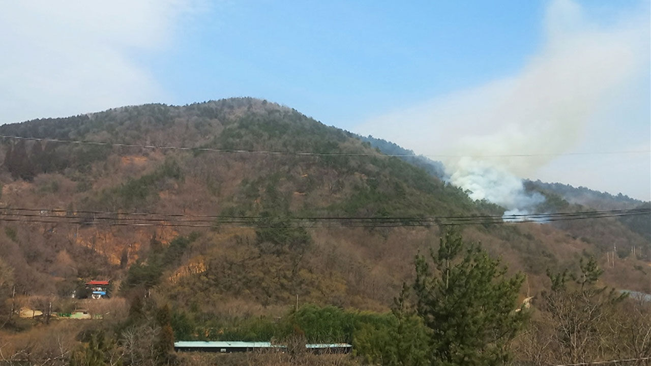 전남 순천서 쓰레기 태우다 산불