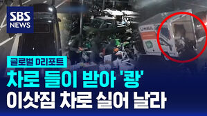 [글로벌D리포트] 차로 들이 받아 '쾅'&hellip;이삿짐 차로 실어 날라
