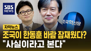 [자막뉴스] 조국이 한동훈 바람 잠재웠다?&hellip;"사실이라고 본다"
