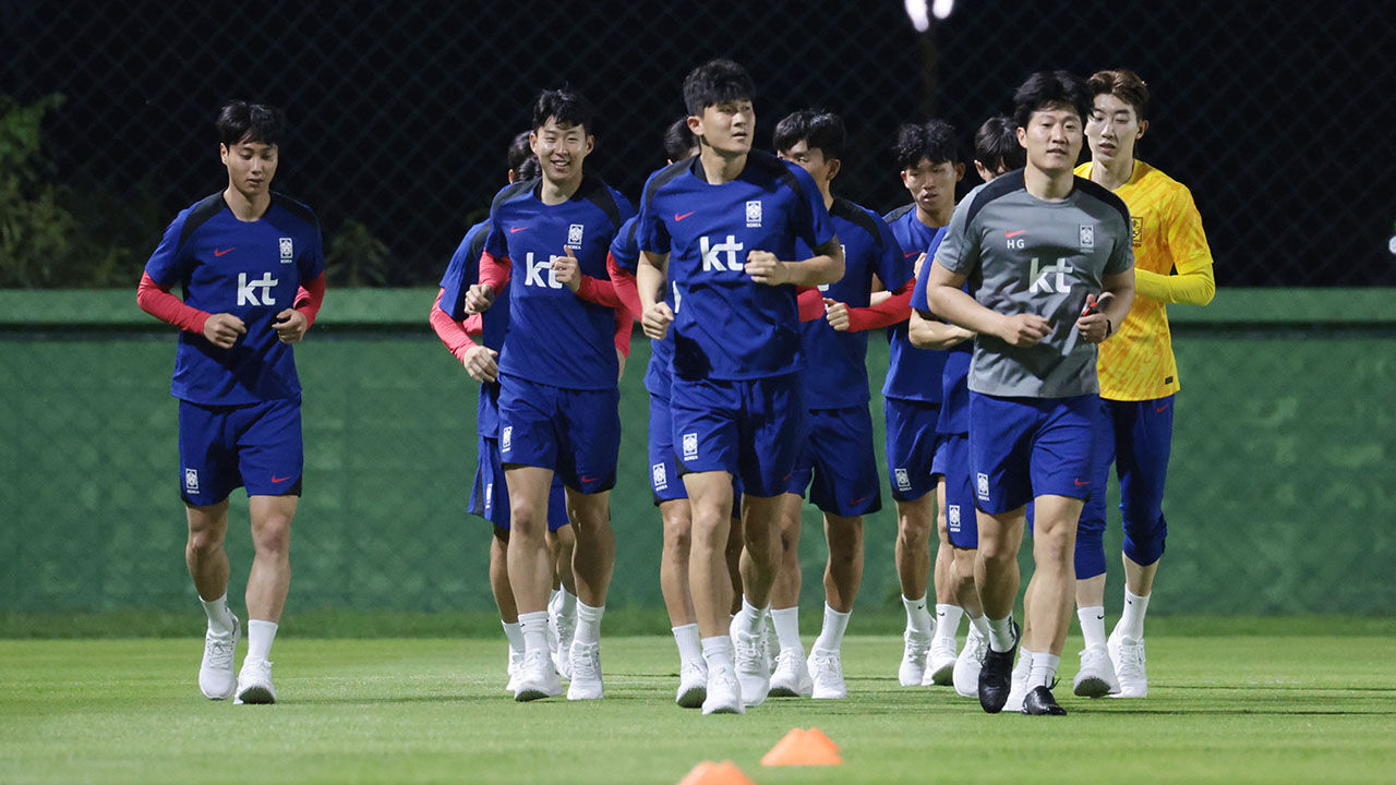 회복 훈련하는 한국 축구대표팀 (사진=연합뉴스)