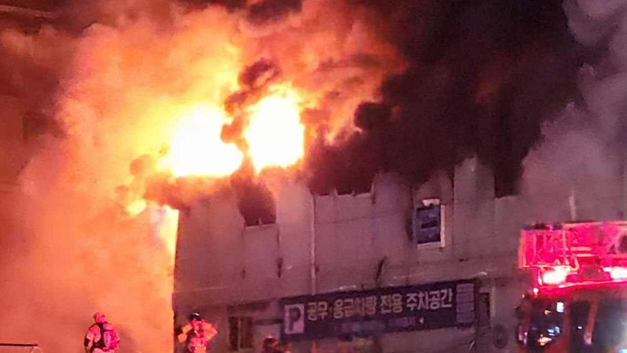 원주 아파트 공사 현장서 불