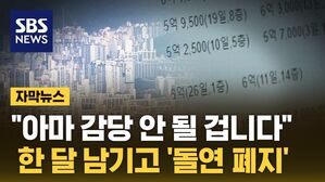 [자막뉴스] "아마 감당 안 될 겁니다"&hellip;한 달 남기고 돌연 폐지