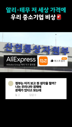 알리&middot;테무 저 세상 가격에 우리 중소기업 비상