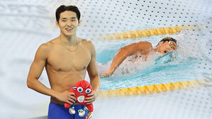 김우민, 세계선수권에 이어&hellip;"올림픽도 금메달!"