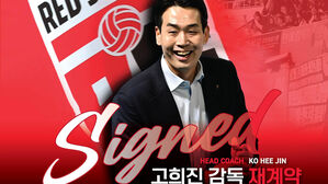 여자배구 정관장 봄 배구 이끈 고희진 감독, 2+1년 재계약