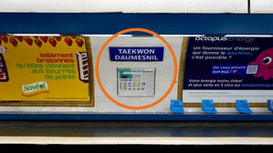 만우절 맞이 파리 지하철 역명 교체 이벤트(사진=@Ligne8_RATP(X·옛 트위터)？캡처)