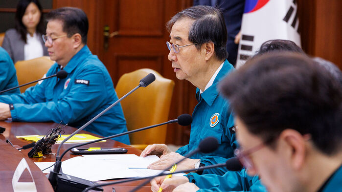 의사 집단행동 대응 중대본에서 발언하는 한덕수 총리 (사진=연합뉴스)