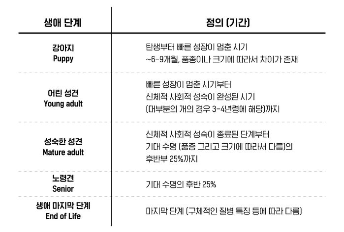 반려동물 생애주기