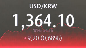 원달러 환율, 미국 CPI 충격에 9.2원 급등&hellip;17개월 만에 최고치