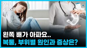 SBS NEWS 왼쪽 배가 아파요.. 복통, 부위별 원인과 증상은?