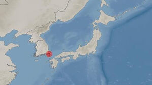 부산서 50km 떨어진 대마도 바다에서 규모 3.9 지진