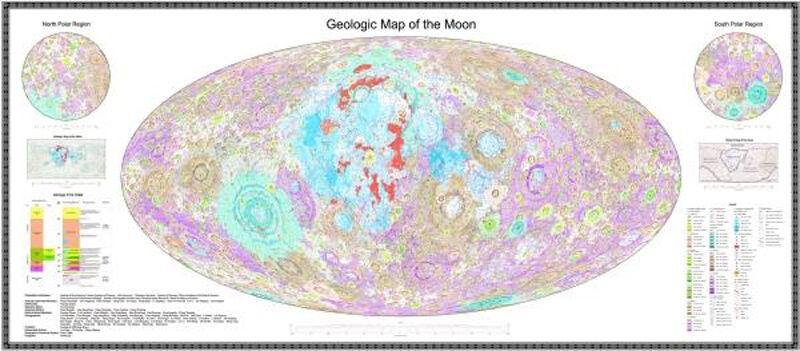 중국이 자체 제작한 달표면 고화질 지도 (사진=중국 글로벌타임스 캡처, 연합뉴스)