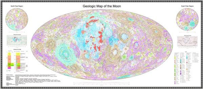 중국이 자체 제작한 달표면 고화질 지도 (사진=중국 글로벌타임스 캡처, 연합뉴스)
