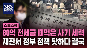 80억 전세금 떼먹은 사기 세력 재판서 정부 정책 탓하다 결국