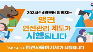 내일부터 맹견 기르려면 시장 &middot; 도지사 허가 '필수'