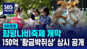 [D리포트] 함평나비축제 개막‥150억 '황금박쥐상' 상시 공개
