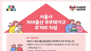 서울시, 자녀 출산 무주택가구에 2년간 월 30만 원 준다