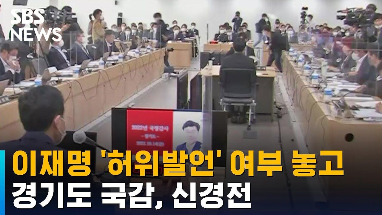 이재명 국감 허위발언 썸네일