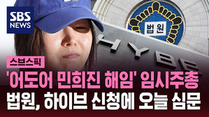 '어도어 민희진 해임' 임시주총  법원, 하이브 신청에 오늘 심문