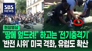 [영상] "질질 끌려 나가야 했다" 유럽에서도 확산, 미국에서는 다시 '경찰 투입' 점점 격렬해지는 반전 시위