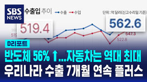 반도체 56% ↑&hellip;자동차는 역대 최대 우리나라 수출 7개월 연속 플러스