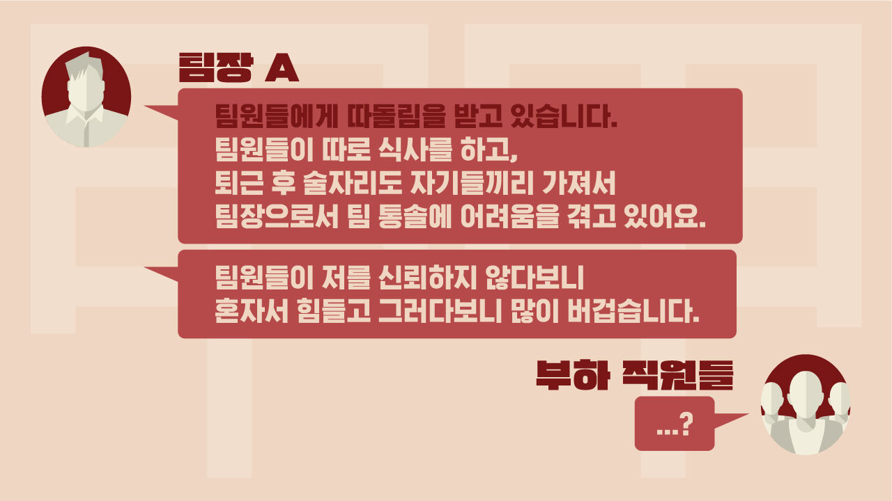 스프 직장내 따돌림