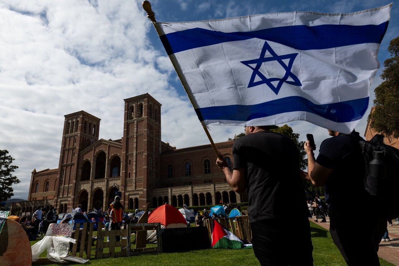 스프 뉴스페퍼민트/ UCLA Students Set Up Pro-Palestinian Protest Camp On Campus (사진=게티이미지코리아)