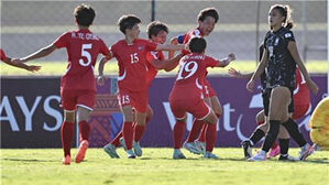 한국 여자축구, U-17 아시안컵서 북한에 7대 0 대패