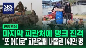 [영상] 벼랑 끝에서 '당나귀' 타고 '손수레' 끌고 피란 "어디로 가야 하나요"&hellip;계속되는 라파 공습 '탱크'까지 등장