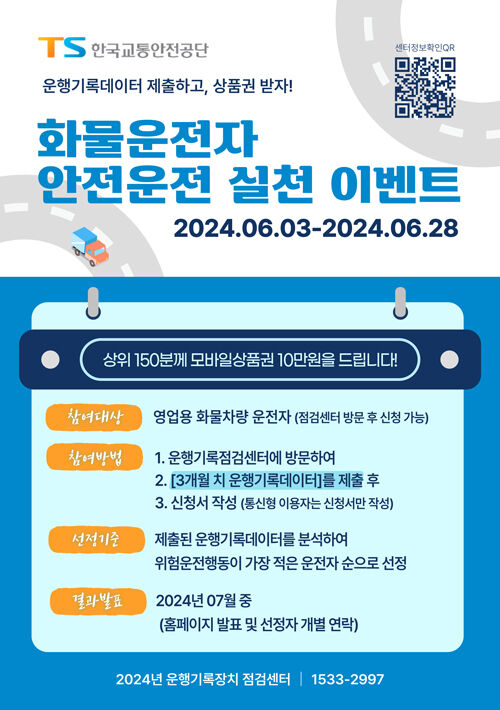 안전운전 실천이벤트 안내 (사진=한국교통안전공단 제공, 연합뉴스)