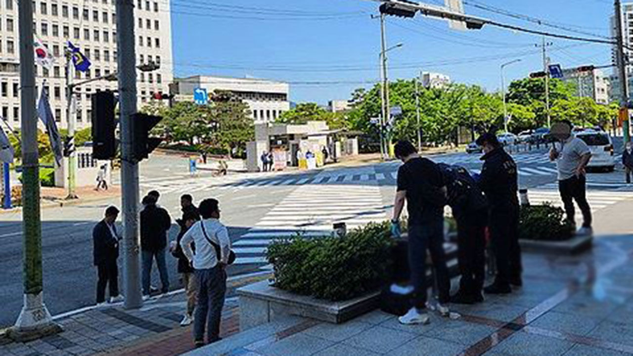 살인 사건 발생한 부산 법조타운 (사진=연합뉴스)