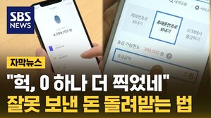 [자막뉴스] "헉, 0 하나 더 찍었네"&hellip;잘못 보낸 돈 돌려받는 법