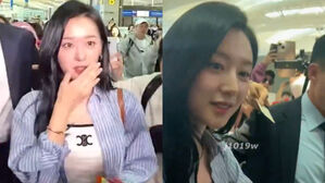 [SBS Star] Kim Ji Won Shows Remarkable Attitude Amidst Chaos as Fans Flock to Airport to See Her
