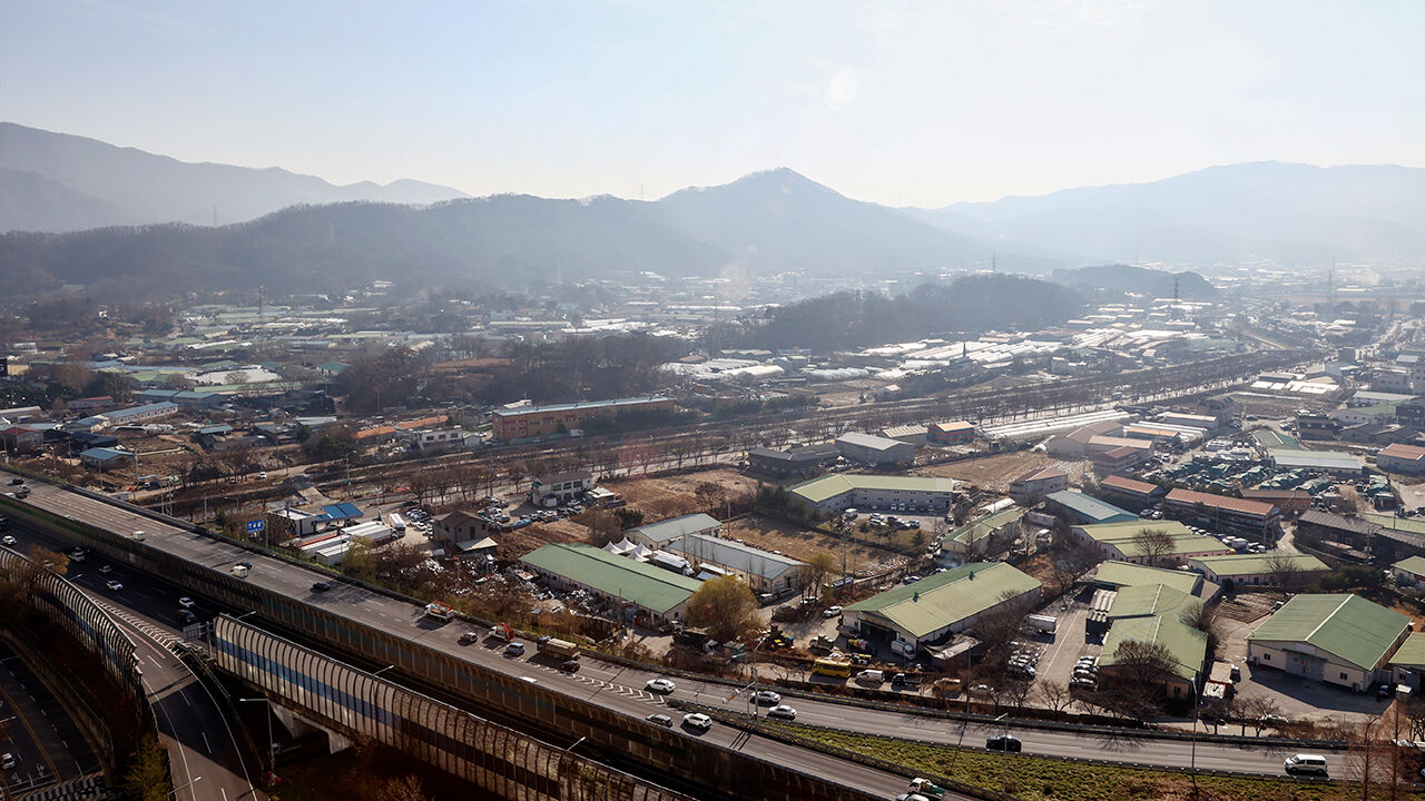 수도권 3차 사전청약의 공공분양 일반공급 신청이 시작된 지난 2021년 12월, 하남 교산 지구 일대의 모습