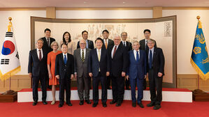 윤 대통령, 미 헤리티지재단 창립자 등 접견