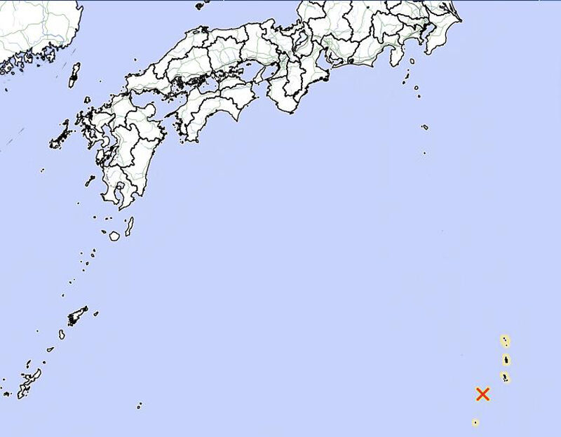 일본 오가사와라 제도 지진 발생 지점 (사진=일본 기상청 홈페이지 캡처, 연합뉴스)