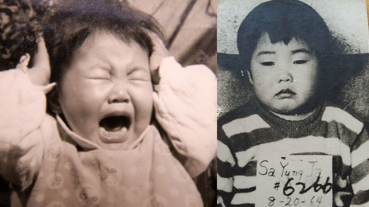 벨기에 입양 한인 사영자 씨의 어릴 적 모습