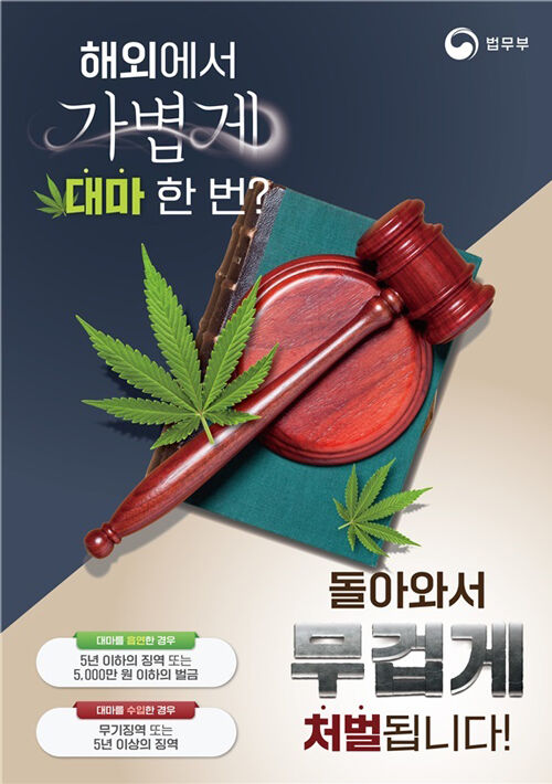 해외 마약류 이용 방지 캠페인 포스터