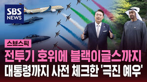 전투기 호위에 블랙이글스까지 대통령까지 사전 체크한 '극진 예우'