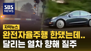 [자막뉴스] 완전자율주행한다더니&hellip;달리는 열차에 돌진했다
