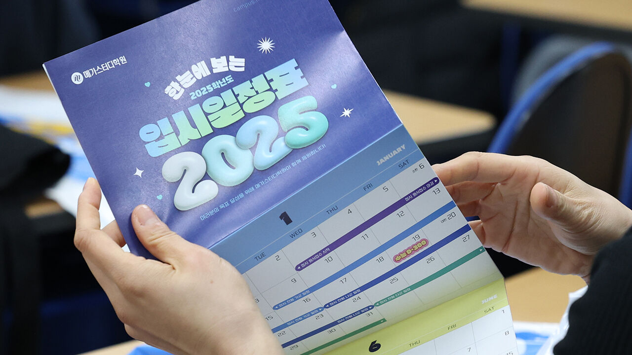 올해 입시 일정을 살펴보는 모습 (사진=연합뉴스)