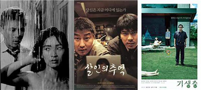 영화 '하녀', '살인의 추억', '기생충' 포스터 (사진=한국영상자료원 제공, 연합뉴스)